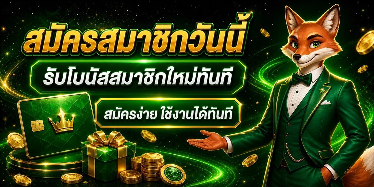 แบนเนอร์โปรโมชั่นสมาชิกใหม่ GOODDUCK888 รับโบนัสฝากครั้งแรก